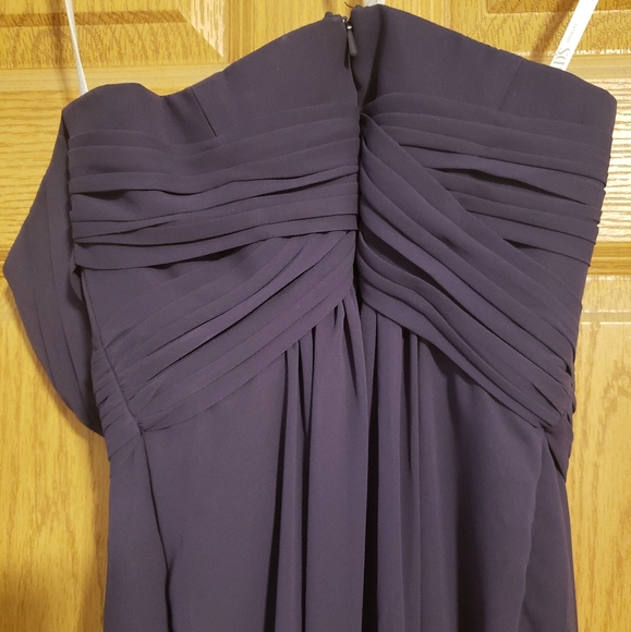 David's Bridal Strapless Dress, Lapis, Size 8 - Picture 4 of 7